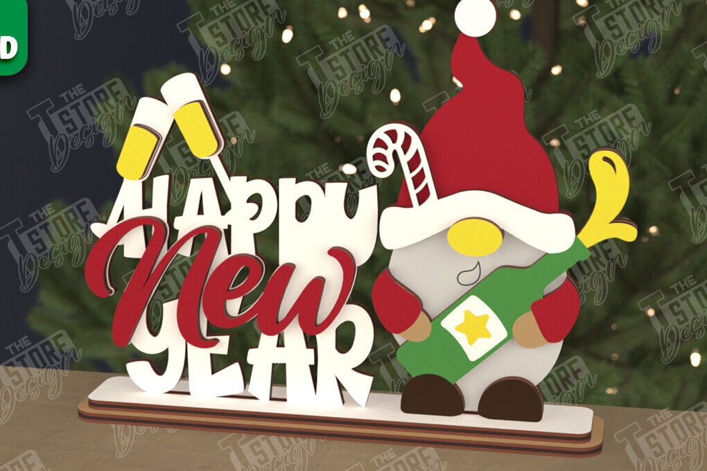 Σετ των 2 Intra απο ξύλο plywood 3mm-4mm πάχος Χριστουγεννιάτικη πινακίδα |Εορταστική διακόσμηση| Ιδέα δώρου Δίασταση 15x15 cm INTRAFABR-107358847