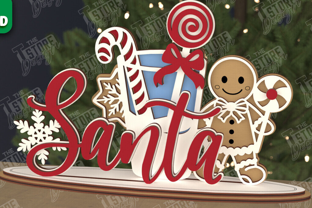 Σετ των 3 Intra απο ξύλο plywood 3mm-4mm πάχος Χριστουγεννιάτικη πινακίδα |Εορταστική διακόσμηση| Ιδέα δώρου Δίασταση 15x15 cm INTRAFABR-107358824