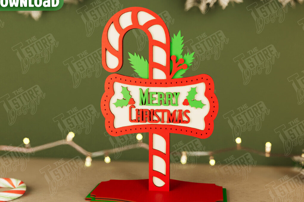 Σετ των 2 Intra απο ξύλο plywood 3mm-4mm πάχος Χριστουγεννιάτικη πινακίδα | Διακοπές | Ιδέα δώρου|CNC Δίασταση 15x15 cm INTRAFABR-107621550