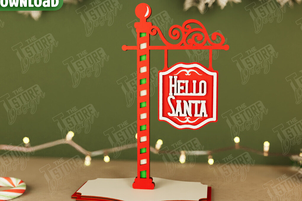 Σετ των 2 Intra απο ξύλο plywood 3mm-4mm πάχος Χριστουγεννιάτικη πινακίδα | Διακοπές | Ιδέα δώρου|CNC Δίασταση 15x15 cm INTRAFABR-107621556