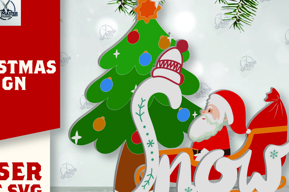 Σετ των 2 Intra απο ξύλο plywood 3mm-4mm πάχος Χριστουγεννιάτικο σημάδι Δίασταση 15x15 cm INTRAFABR-112163315