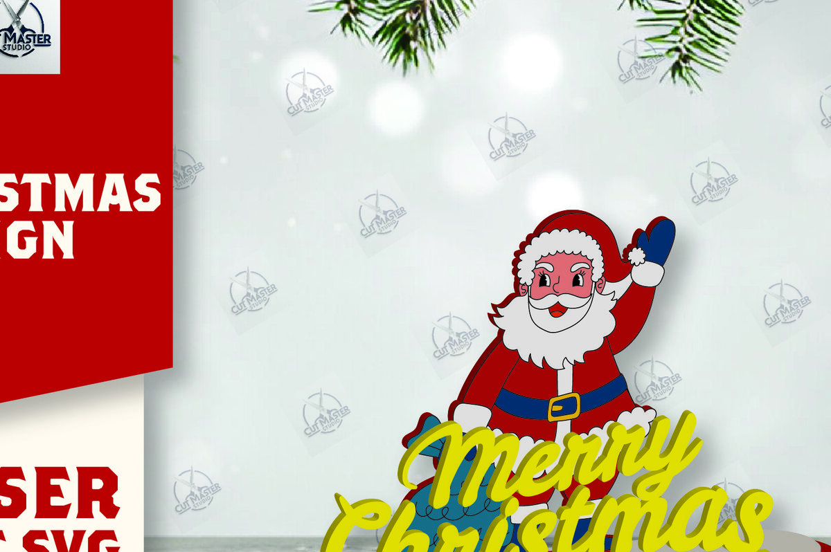 Σετ των 2 Intra απο ξύλο plywood 3mm-4mm πάχος Χριστουγεννιάτικο σημάδι Δίασταση 15x15 cm INTRAFABR-112163156