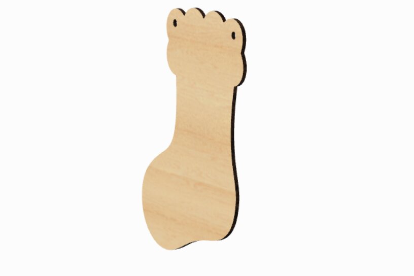 Σετ των 3 Intra απο ξύλο plywood 3mm-4mm πάχος κοπής με λέιζερ Χριστουγεννιάτικη πινακίδα Δίασταση 3x3 cm INTRAFABR-117679889