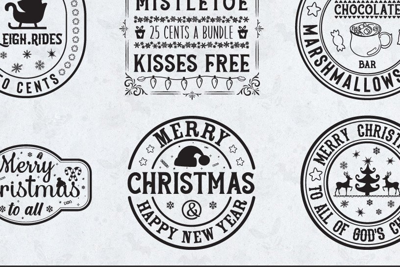 Σετ των 2 Intra απο ξύλο plywood 3mm-4mm πάχος Χριστουγεννιάτικων πινακίδων Δίασταση 15x15 cm INTRAFABR-40114659