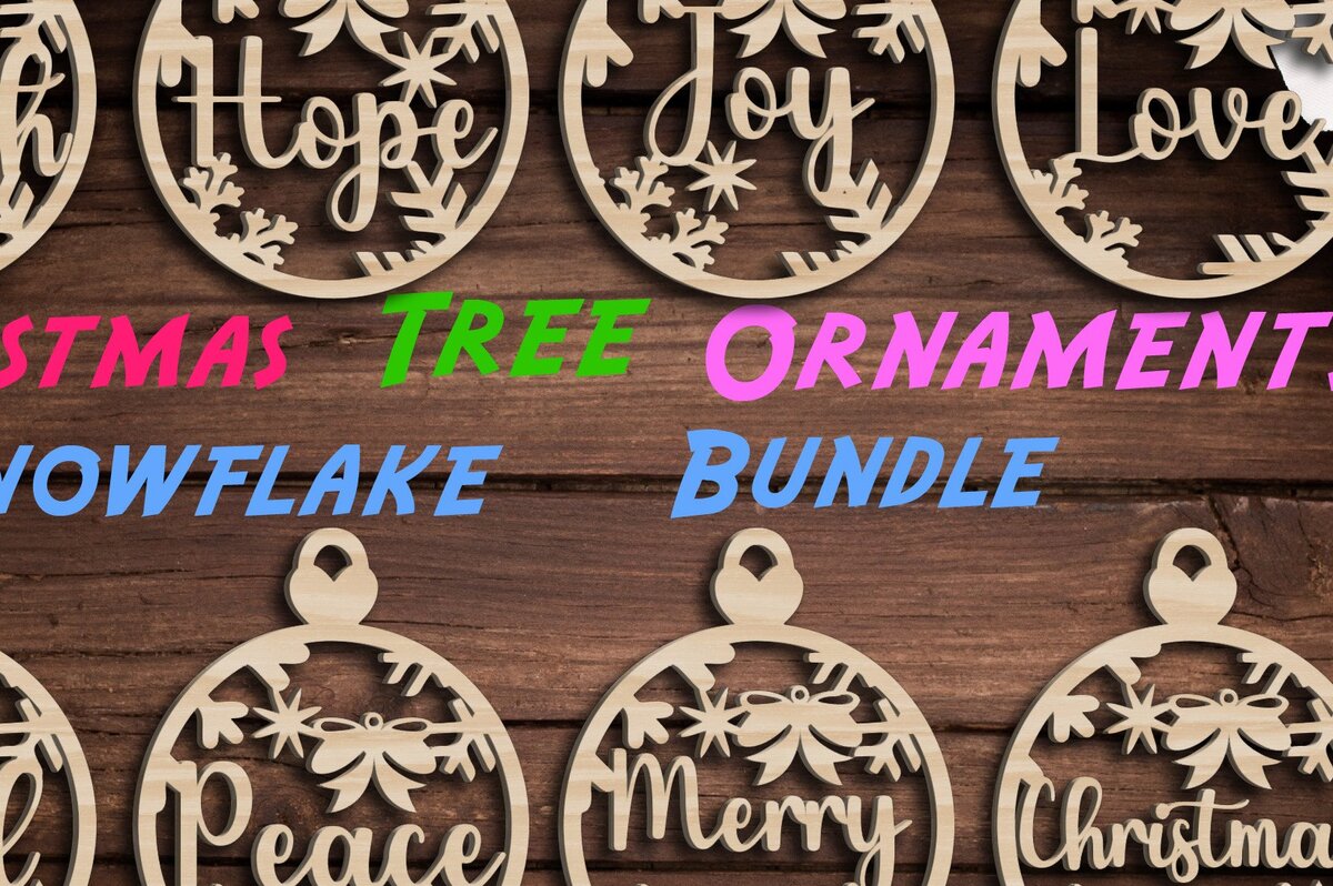 Σετ των 3 Intra απο ξύλο plywood 3mm-4mm πάχος Χριστουγεννιάτικο στολίδι με νιφάδα χιονιού Δίασταση 8x8 cm INTRAFABR-36970778