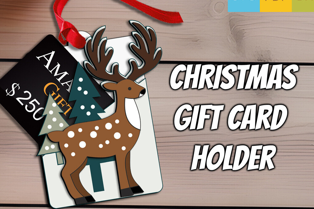 Σετ των 3 Intra απο ξύλο plywood 3mm-4mm πάχος Θήκη δώρου ελαφιού Χριστουγέννων Δίασταση 15x15 cm INTRAFABR-111601923