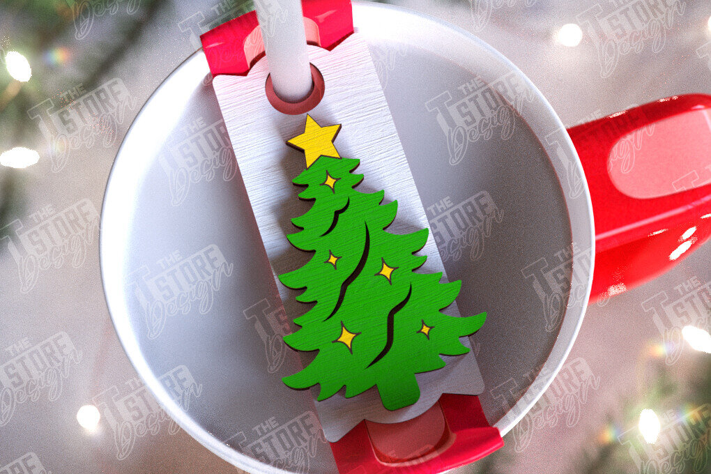 Σετ των 2 Intra απο ξύλο plywood 3mm-4mm πάχος Χριστουγεννιάτικα αξεσουάρ Stanley |Ιδέα δώρου Δίασταση 15x15 cm INTRAFABR-108899214