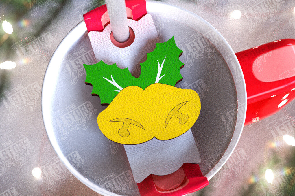 Σετ των 2 Intra απο ξύλο plywood 3mm-4mm πάχος Χριστουγεννιάτικα αξεσουάρ Stanley |Ιδέα δώρου Δίασταση 15x15 cm INTRAFABR-108899228