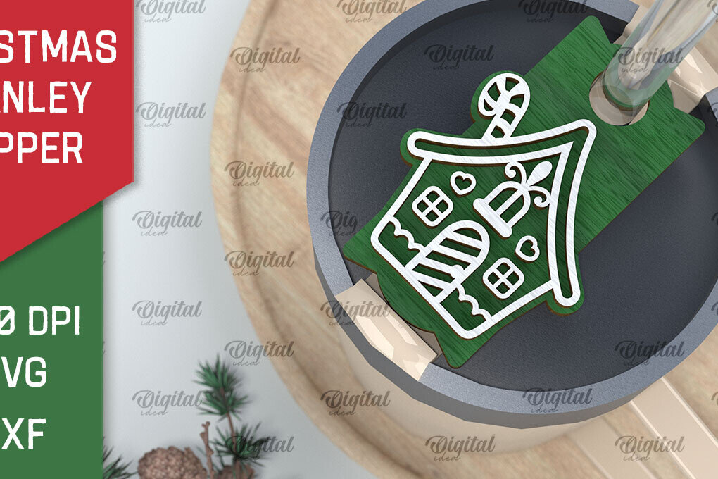 Σετ των 3 Intra απο ξύλο plywood 3mm-4mm πάχος Χριστουγεννιάτικο Stanley Topper Δίασταση 15x15 cm INTRAFABR-105510871