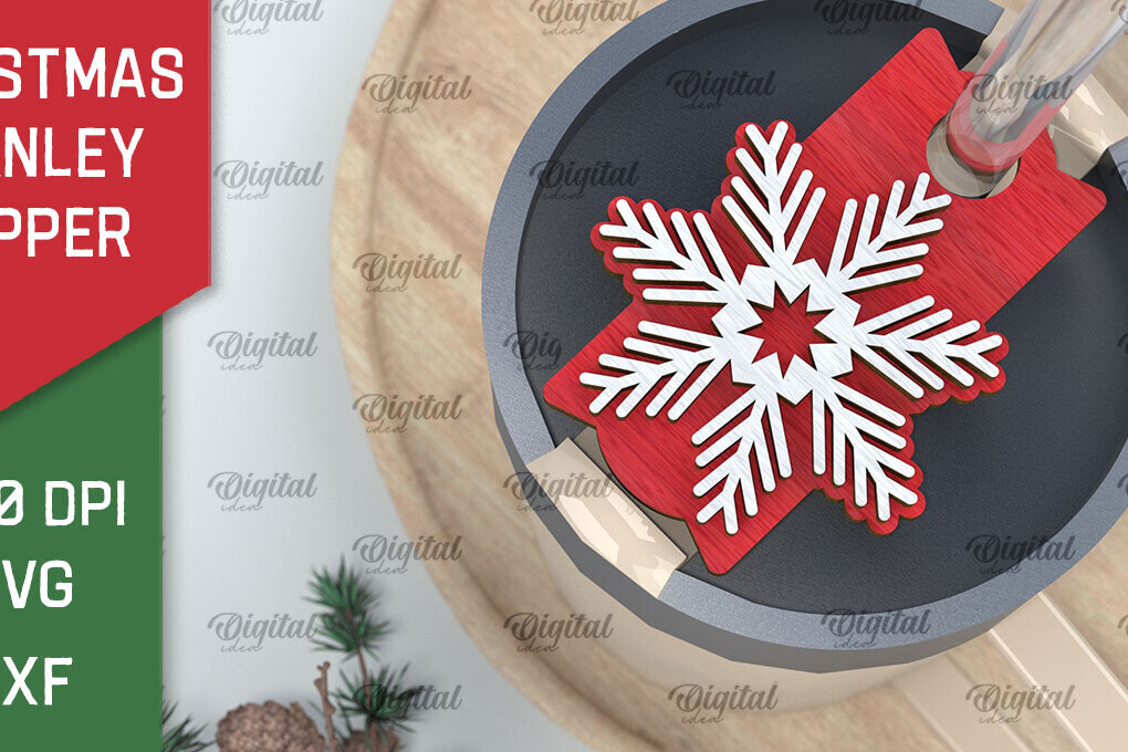 Σετ των 2 Intra απο ξύλο plywood 3mm-4mm πάχος Χριστουγεννιάτικο Stanley Topper Δίασταση 15x15 cm INTRAFABR-105510950