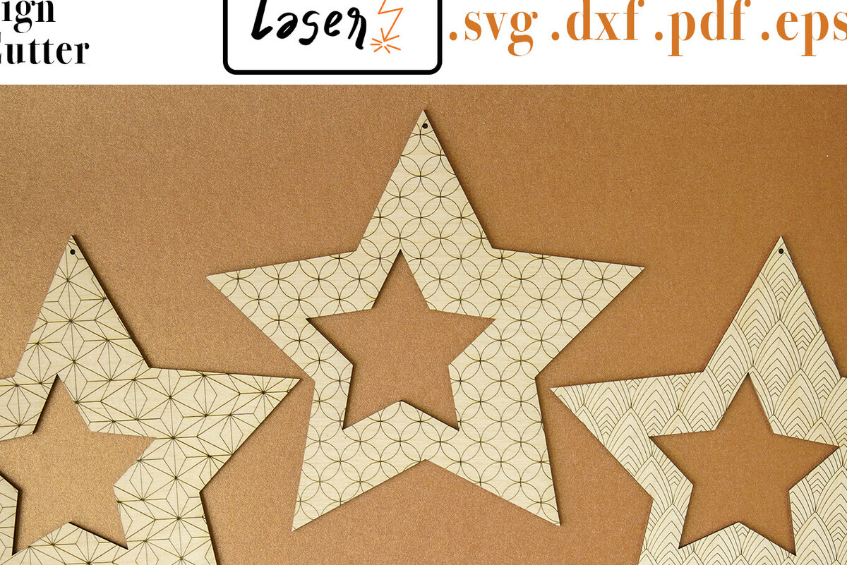 Intra απο ξύλο plywood 3mm-4mm πάχος Χριστουγεννιάτικο Star Big Deco File 4 Cut  Δίασταση 30x20 cm INTRAFABR-112168355