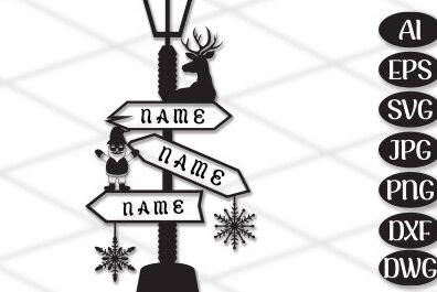 Σετ των 2 Intra απο ξύλο plywood 3mm-4mm πάχος Christmas Street Road Destination Δίασταση 15x15 cm INTRAFABR-48226079