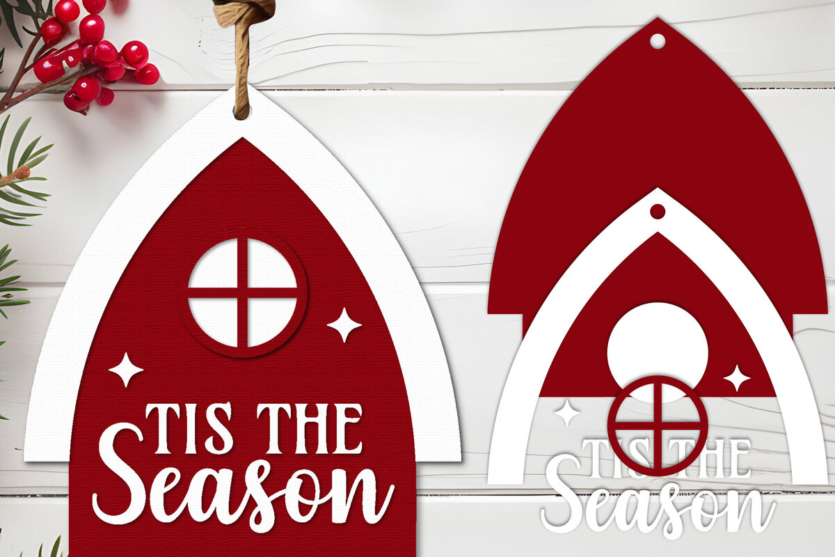 Intra απο ξύλο plywood 3mm-4mm πάχος - Χριστουγεννιάτικη ετικέτα Lasercut - Χριστουγεννιάτικη πινακίδα Δίασταση 30x20 cm INTRAFABR-125345240