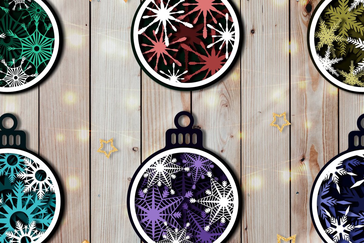 Σετ των 3 Intra απο ξύλο plywood 3mm-4mm πάχος - Χριστουγεννιάτικο Παιχνίδι Στολίδι  Πακέτο | Chri Δίασταση 6x6 cm INTRAFABR-44767434