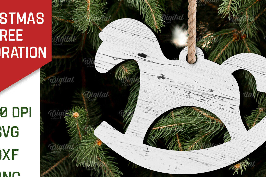 Σετ των 2 Intra απο ξύλο plywood 3mm-4mm πάχος - Διακόσμηση Χριστουγεννιάτικου Δέντρου  Δίασταση 15x15 cm INTRAFABR-106864378