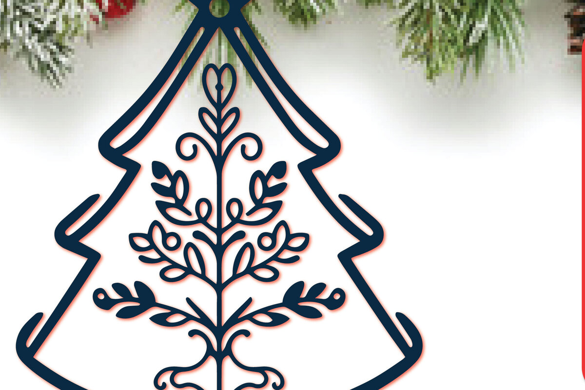 Σετ των 3 Intra απο ξύλο plywood 3mm-4mm πάχος -  κομμένο στολίδι Χριστουγεννιάτικου Δέντρου Δίασταση 6x6 cm INTRAFABR-110511709