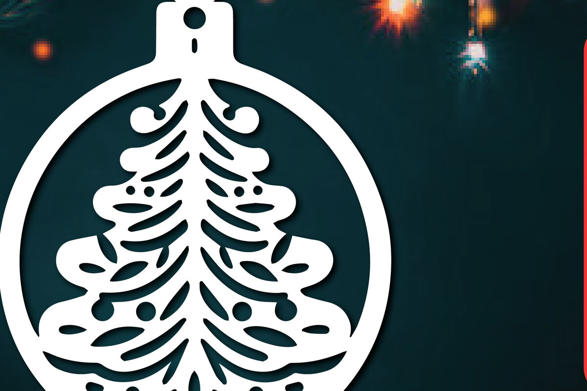 Σετ των 3 Intra απο ξύλο plywood 3mm-4mm πάχος -  κομμένο στολίδι Χριστουγεννιάτικου Δέντρου Δίασταση 6x6 cm INTRAFABR-110495233