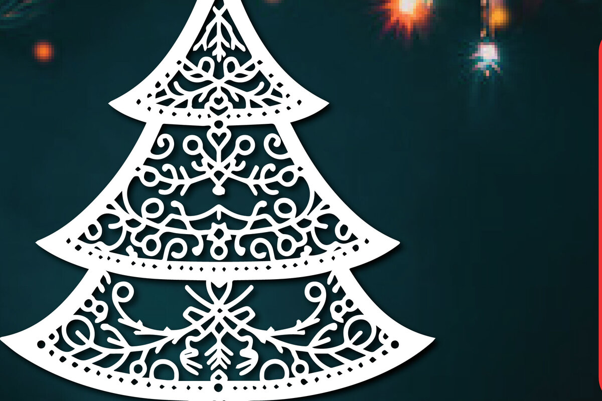 Σετ των 3 Intra απο ξύλο plywood 3mm-4mm πάχος -  κομμένο στολίδι Χριστουγεννιάτικου Δέντρου Δίασταση 6x6 cm INTRAFABR-110495542