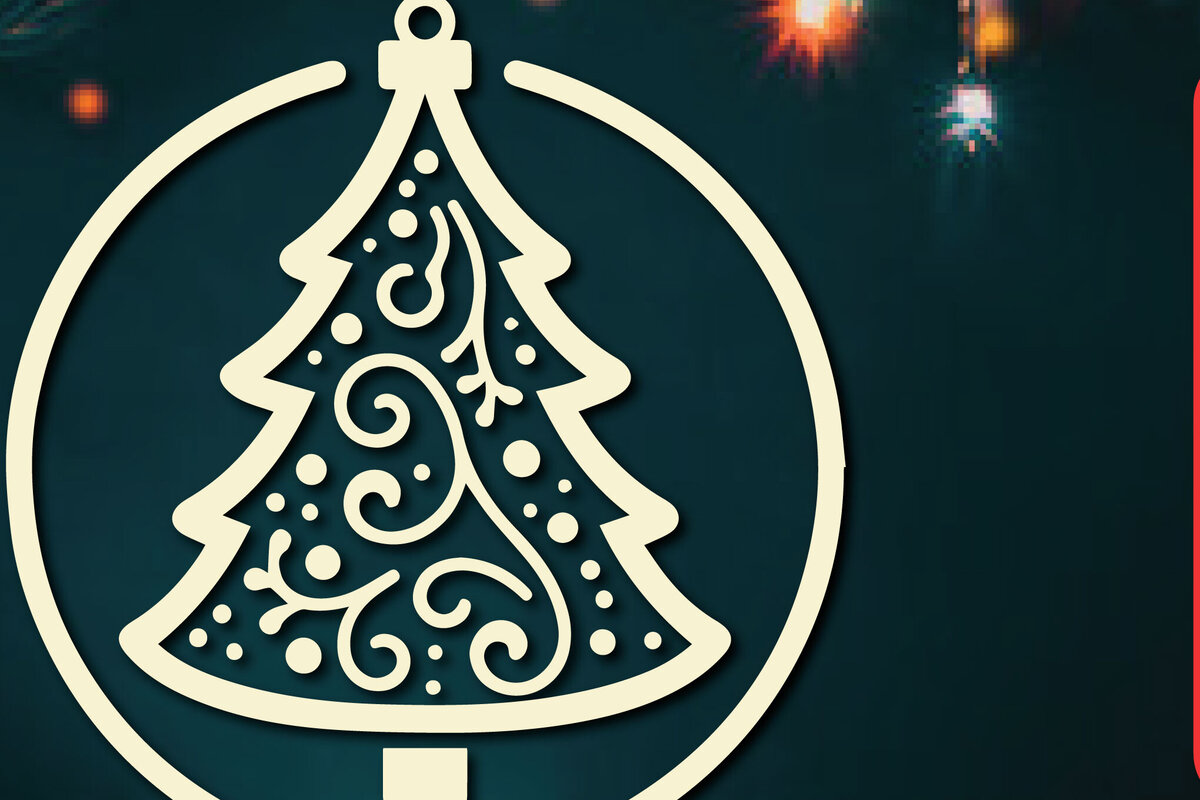 Σετ των 3 Intra απο ξύλο plywood 3mm-4mm πάχος -  κομμένο στολίδι Χριστουγεννιάτικου Δέντρου Δίασταση 6x6 cm INTRAFABR-110495671