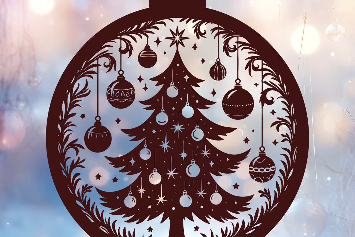 Σετ των 3 Intra απο ξύλο plywood 3mm-4mm πάχος - Στολίδι Χριστουγεννιάτικου Δέντρου  48 Δίασταση 6x6 cm INTRAFABR-116580732