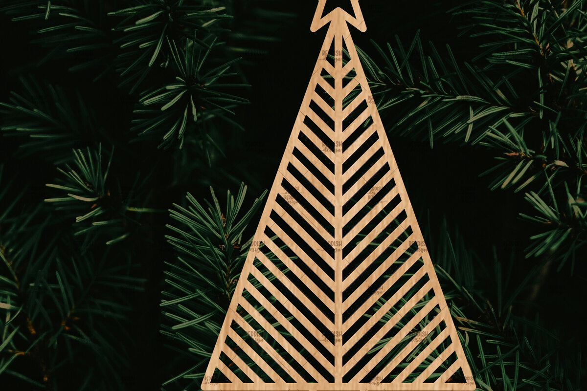 Σετ των 3 Intra απο ξύλο plywood 3mm-4mm πάχος - Στολίδι Χριστουγεννιάτικου Δέντρου με Laser Cut  Δίασταση 6x6 cm INTRAFABR-106128821