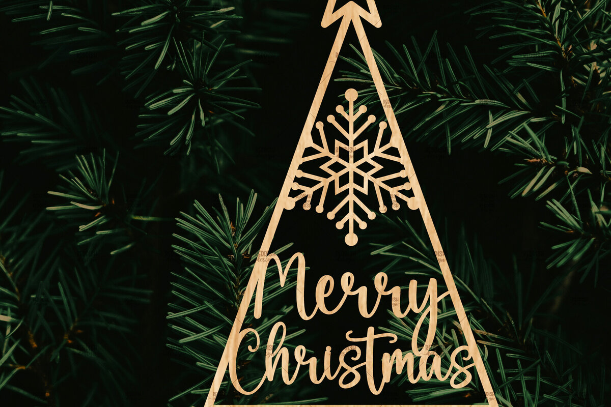 Σετ των 3 Intra απο ξύλο plywood 3mm-4mm πάχος - Στολίδι Χριστουγεννιάτικου Δέντρου με Laser Cut  Δίασταση 6x6 cm INTRAFABR-106128989