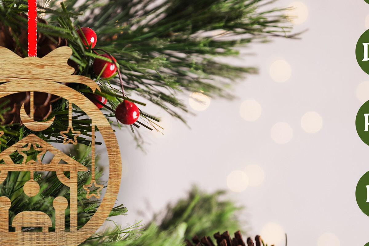 Σετ των 3 Intra απο ξύλο plywood 3mm-4mm πάχος - Στολίδι Χριστουγεννιάτικου Δέντρου   Δίασταση 6x6 cm INTRAFABR-48799817