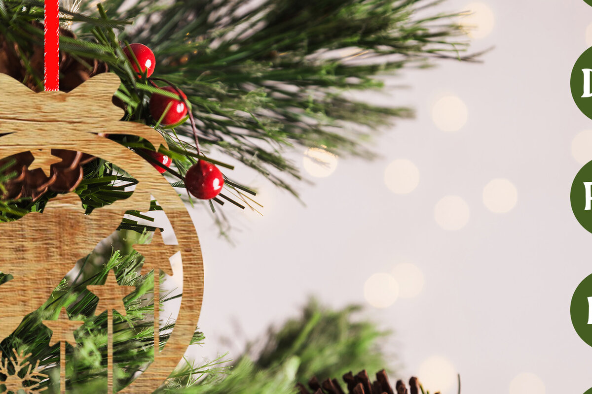 Σετ των 3 Intra απο ξύλο plywood 3mm-4mm πάχος - Στολίδι Χριστουγεννιάτικου Δέντρου   Δίασταση 6x6 cm INTRAFABR-48803326