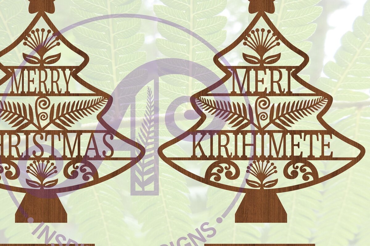 Intra απο ξύλο plywood 3mm-4mm πάχος - Χριστουγεννιάτικο δέντρο Stand New Zealand  Δίασταση 30x20 cm INTRAFABR-68416577