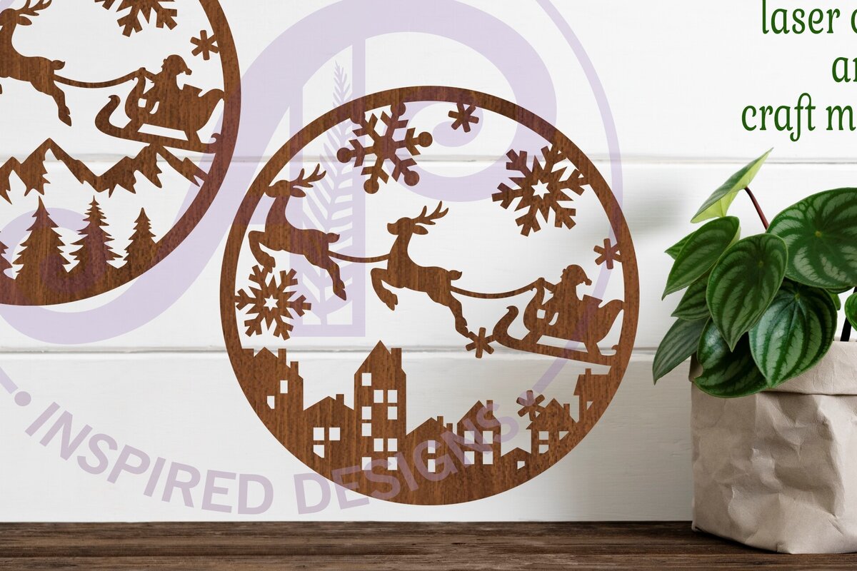 Intra απο ξύλο plywood 3mm-4mm πάχος - Χριστουγεννιάτικες επιγραφές τοίχου 2 Επιλογές,  Δίασταση 40x50 cm INTRAFABR-80352673