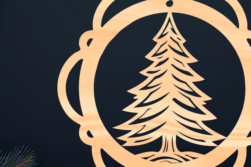 Intra απο ξύλο plywood 3mm-4mm πάχος - Χριστουγεννιάτικο Ξύλινο Στολίδι  PNG Δίασταση 1080x1080 cm INTRAFABR-110462142