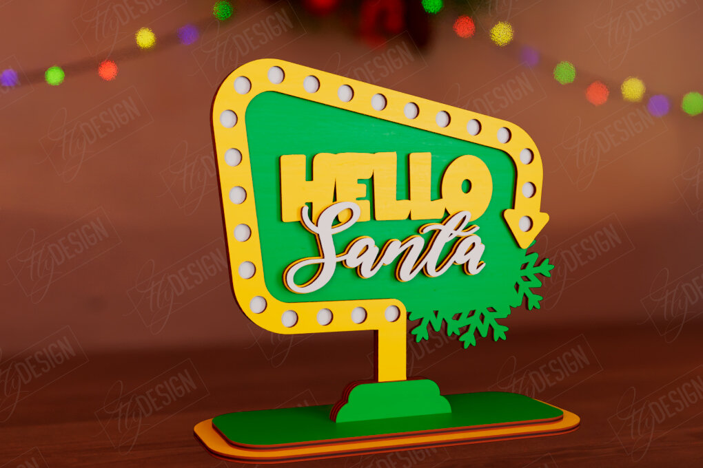 Σετ των 2 Intra απο ξύλο plywood 3mm-4mm πάχος - Χριστουγεννιάτικη Ξύλινη Πινακίδα | Χριστουγεννιάτικη διακόσμηση Δίασταση 15x15 cm INTRAFABR-110745602