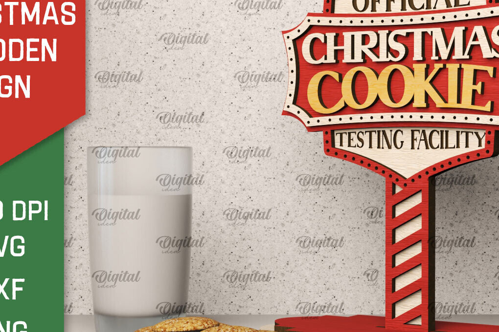 Σετ των 2 Intra απο ξύλο plywood 3mm-4mm πάχος - Χριστουγεννιάτικη ξύλινη πινακίδα κοπής με λέιζερ Δίασταση 15x15 cm INTRAFABR-104865074