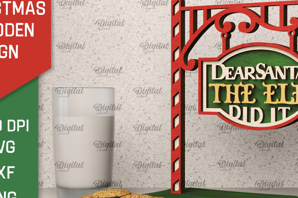 Σετ των 2 Intra απο ξύλο plywood 3mm-4mm πάχος - Χριστουγεννιάτικη ξύλινη πινακίδα κοπής με λέιζερ Δίασταση 15x15 cm INTRAFABR-104865511