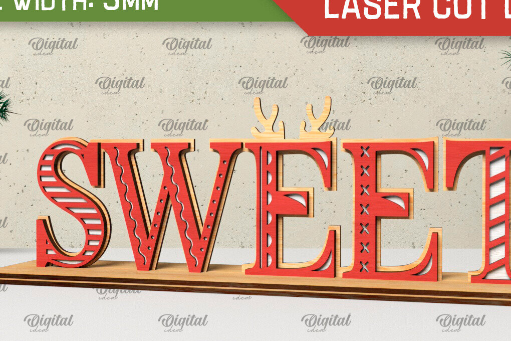 Σετ των 2 Intra απο ξύλο plywood 3mm-4mm πάχος - Χριστουγεννιάτικη ξύλινη βάση  Δίασταση 15x15 cm INTRAFABR-105333083