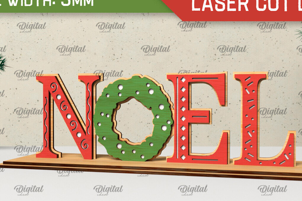 Σετ των 2 Intra απο ξύλο plywood 3mm-4mm πάχος - Χριστουγεννιάτικη ξύλινη βάση  Δίασταση 15x15 cm INTRAFABR-105333120