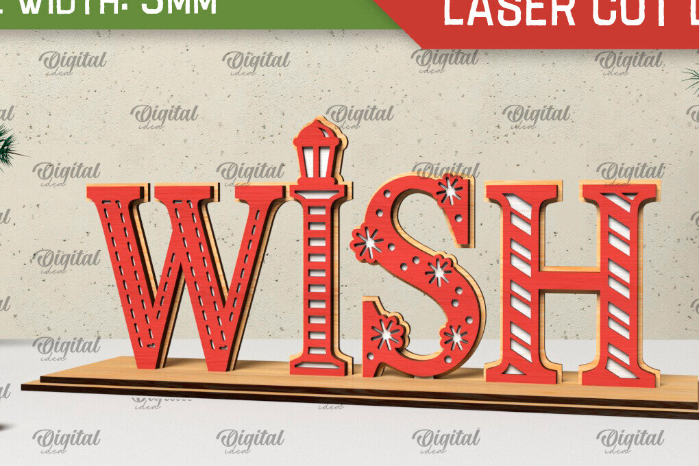 Σετ των 2 Intra απο ξύλο plywood 3mm-4mm πάχος - Χριστουγεννιάτικη ξύλινη βάση  Δίασταση 15x15 cm INTRAFABR-105333156