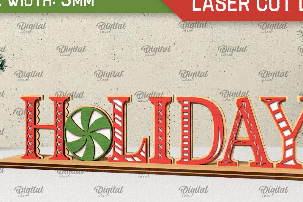 Σετ των 2 Intra απο ξύλο plywood 3mm-4mm πάχος - Χριστουγεννιάτικη ξύλινη βάση  Δίασταση 15x15 cm INTRAFABR-105333202