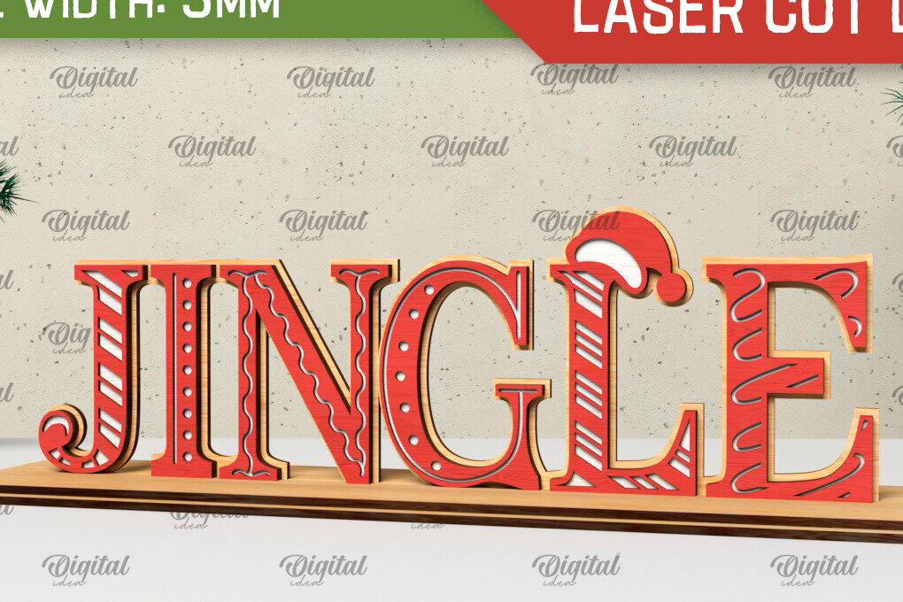 Σετ των 2 Intra απο ξύλο plywood 3mm-4mm πάχος - Χριστουγεννιάτικη ξύλινη βάση  Δίασταση 15x15 cm INTRAFABR-105332891