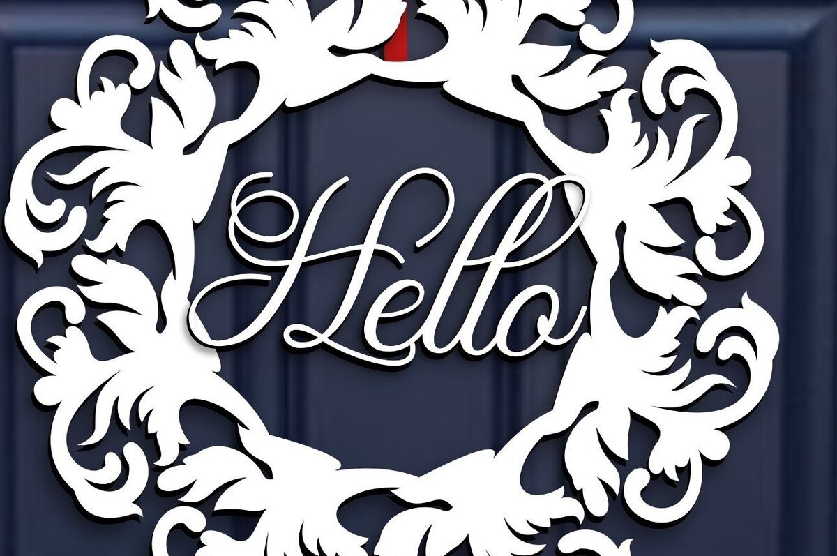 Σετ των 2 Intra απο ξύλο plywood 3mm-4mm πάχος - Χριστουγεννιάτικο στεφάνι Ξύλο Στρογγυλή πινακίδα  Δίασταση 15x15 cm INTRAFABR-40960255