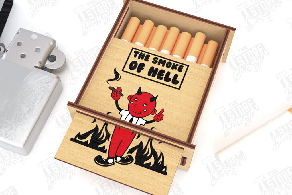 Σετ των 2 Intra απο ξύλο plywood 3mm-4mm πάχος - Κοπή Laser Box | Κουτί καπνού Δίασταση 20x20 cm INTRAFABR-120158709