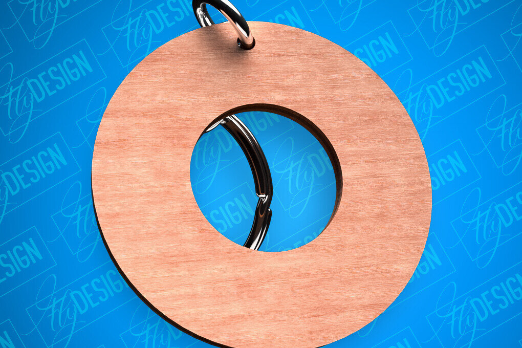 Σετ των 3 Intra απο ξύλο plywood 3mm-4mm πάχος - Κύκλος μπρελόκ σχήματα Laser Cut  Δίασταση 4x4 cm INTRAFABR-82325766