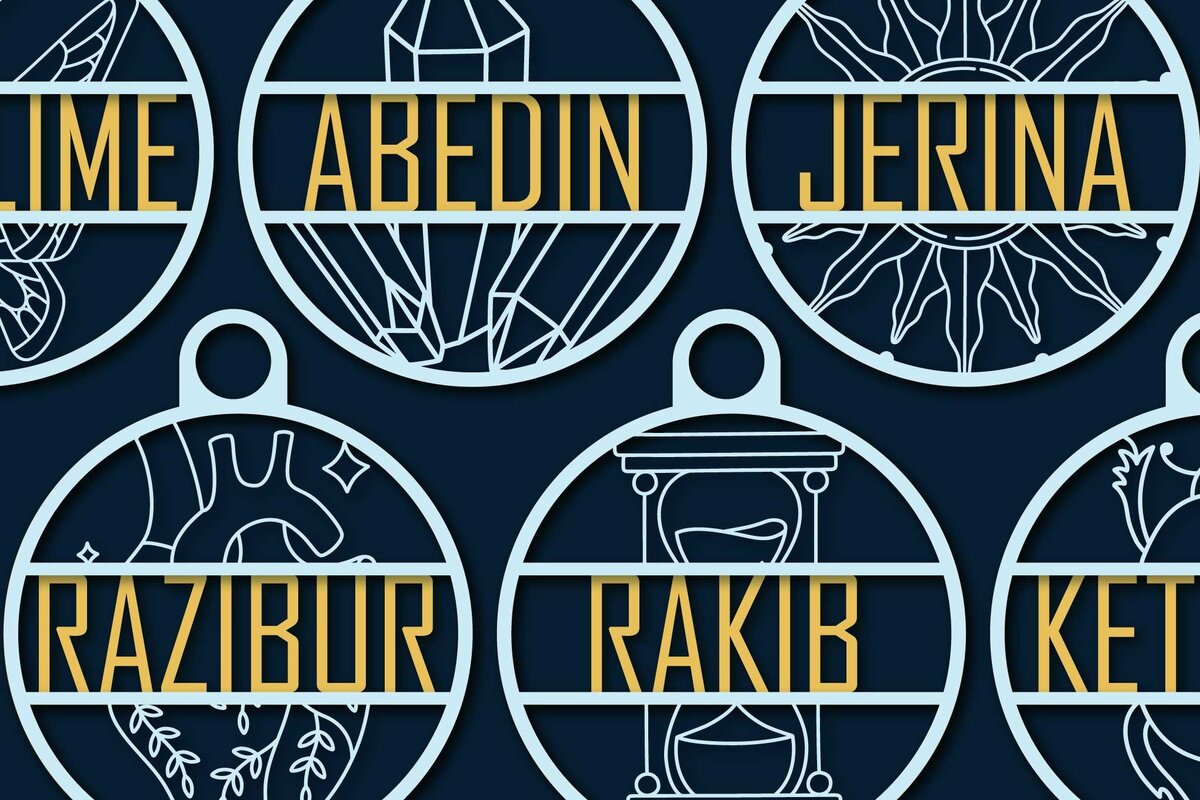 Σετ των 2 Intra απο ξύλο plywood 3mm-4mm πάχος - Πακέτο  Sign Sign Name Circle Cut Laser Cut Δίασταση 30x20 cm INTRAFABR-68218587