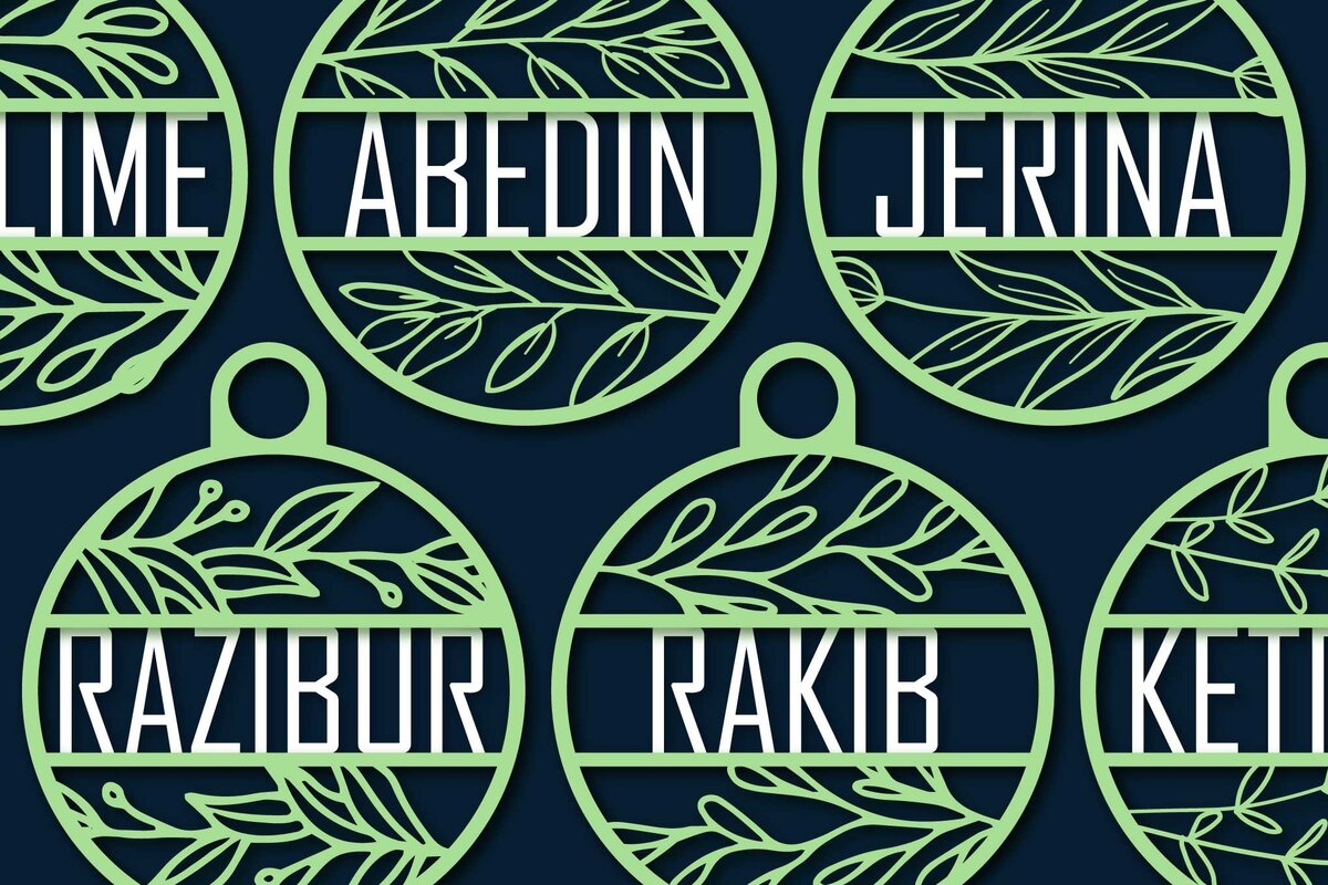 Σετ των 2 Intra απο ξύλο plywood 3mm-4mm πάχος - Πακέτο  Sign Sign Name Circle Cut Laser Cut Δίασταση 30x20 cm INTRAFABR-68219486