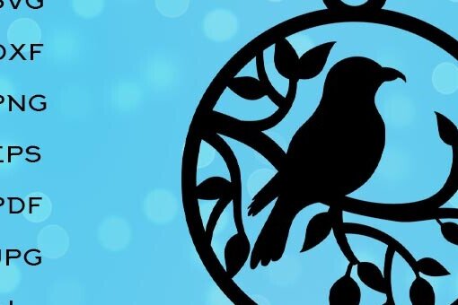 Σετ των 3 Intra απο ξύλο plywood 3mm-4mm πάχος - Σκουλαρίκια κυκλικής σιλουέτας πουλιών  Δίασταση 3x3 cm INTRAFABR-105873832