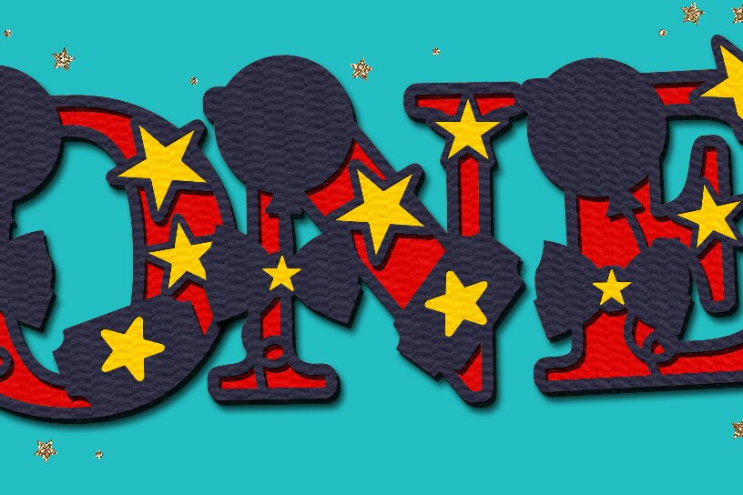 Σετ των 2 Intra απο ξύλο plywood 3mm-4mm πάχος - Circus Alphabet 3D  Δίασταση 20x20 cm INTRAFABR-104625574