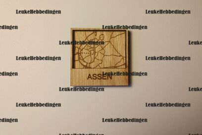 Intra απο ξύλο plywood 3mm-4mm πάχος - Χάρτης πόλης Κάτοψη Assen για Laser Δίασταση 30x30 cm INTRAFABR-87828432