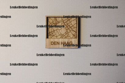 Intra απο ξύλο plywood 3mm-4mm πάχος - Χάρτης πόλης Κάτοψη της Χάγης για λέιζερ Δίασταση 30x30 cm INTRAFABR-87829913