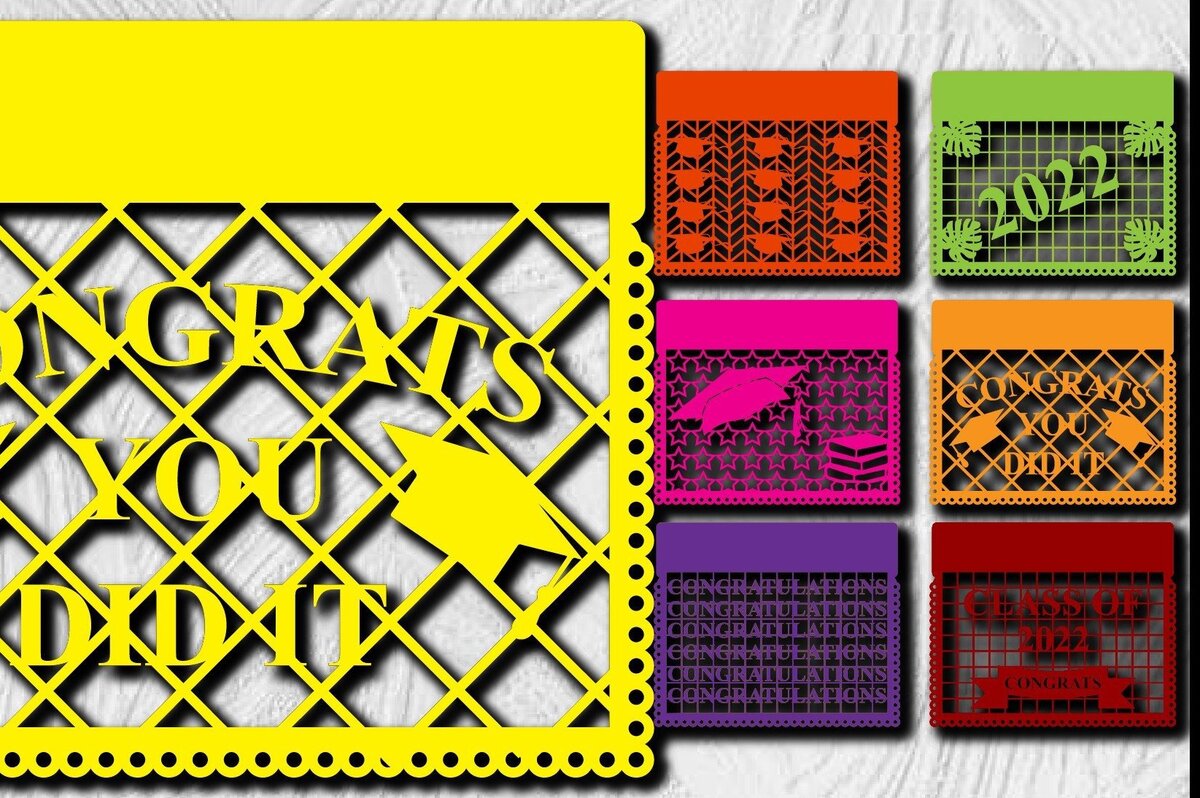 Intra απο ξύλο plywood 3mm-4mm πάχος - Κατηγορία 2022 Cricut Papel Picado Cut Δίασταση 20x20 cm INTRAFABR-32153505