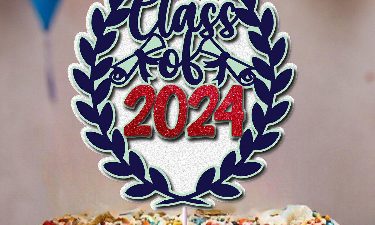 Intra απο ξύλο plywood 3mm-4mm πάχος - Κατηγορία 2024 Cake Topper  Δίασταση 20x20 cm INTRAFABR-102442529